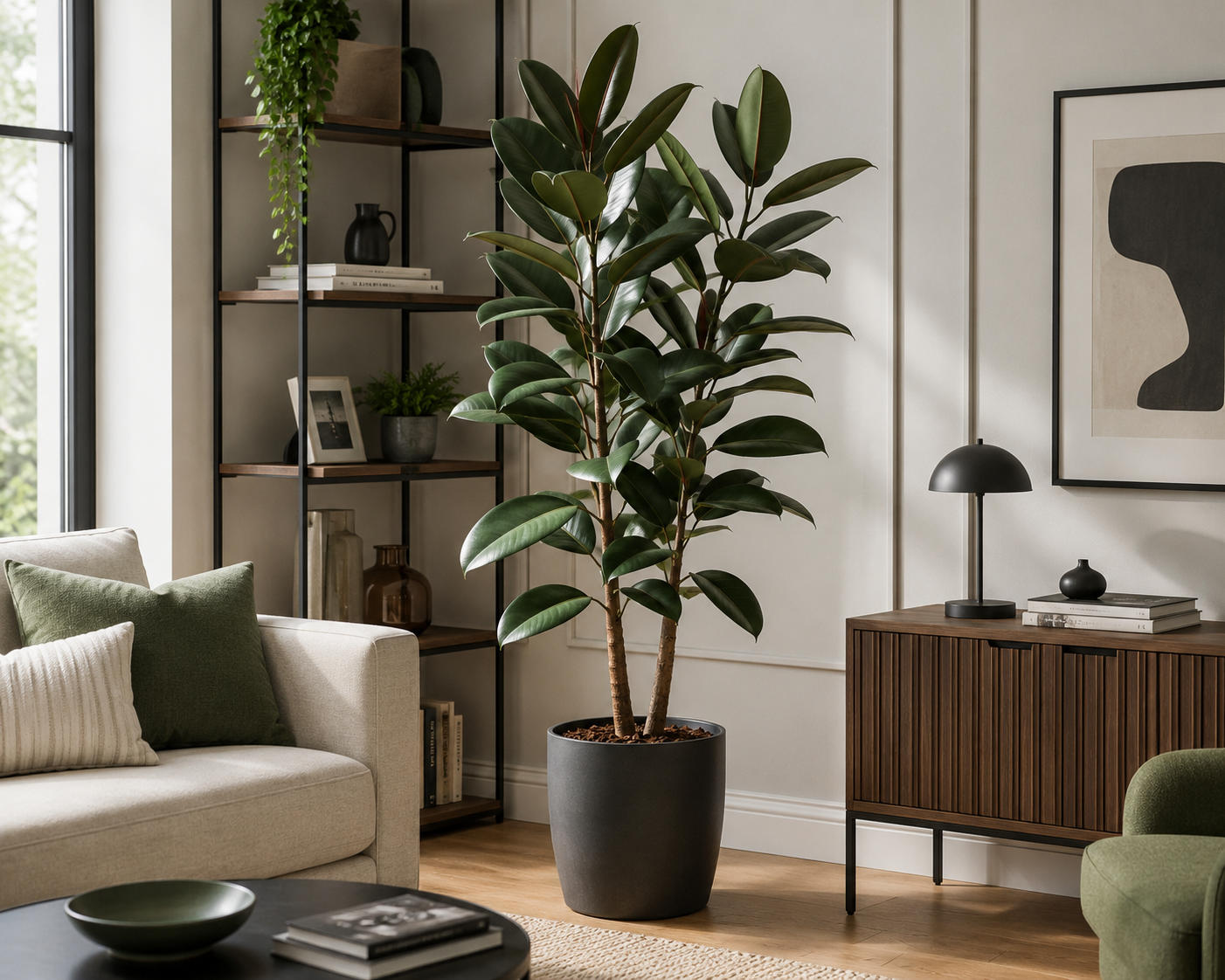 Kauçuk - 2 Gövdeli (Ficus Elastica)