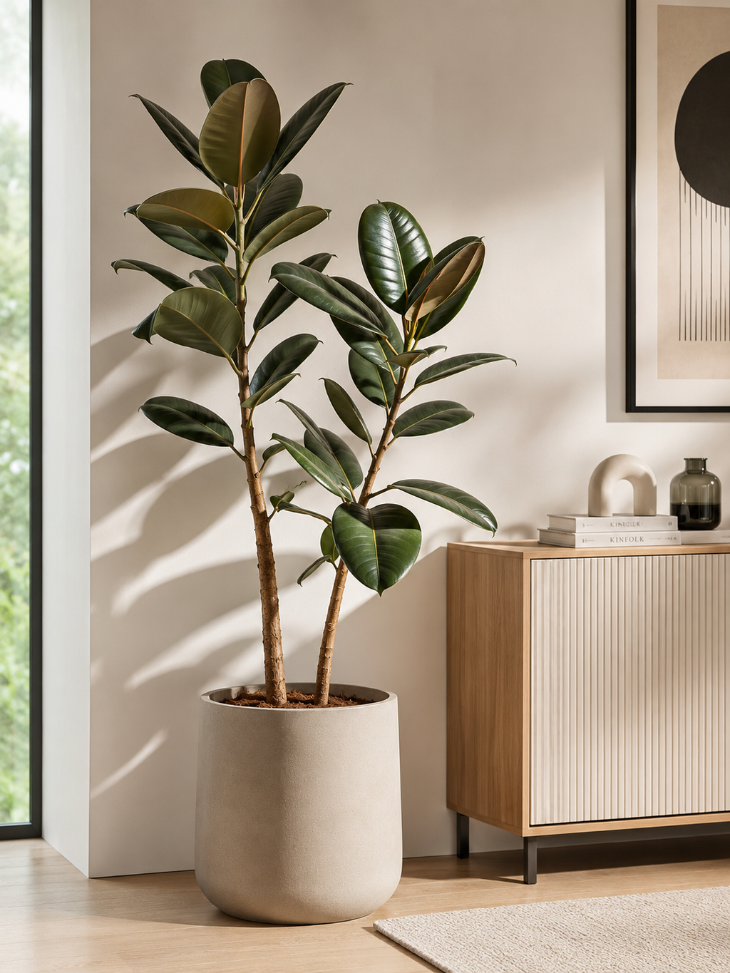 Kauçuk - 2 Gövdeli (Ficus Elastica)