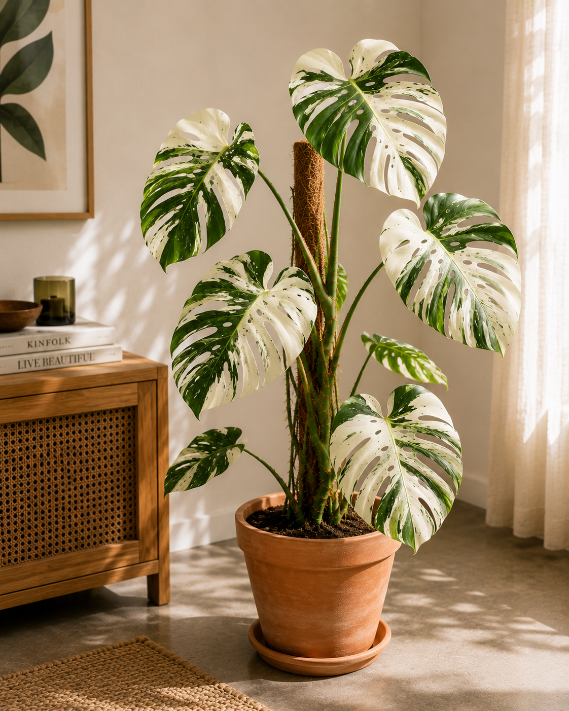 Deve Tabanı (Monstera Deliciosa Albino Variegata)